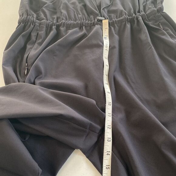 Zuda Z Eco Cropped Wide Leg Sleeveless Jumpsuit Cinched Waist Pockets UPF 50 - Picture 14 of 16